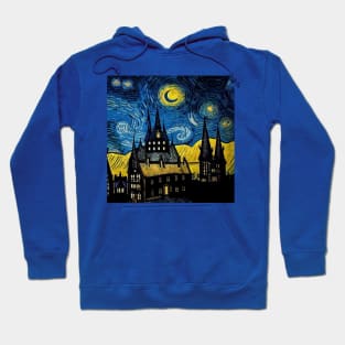 Starry Night Wizarding School Van Gogh Hoodie